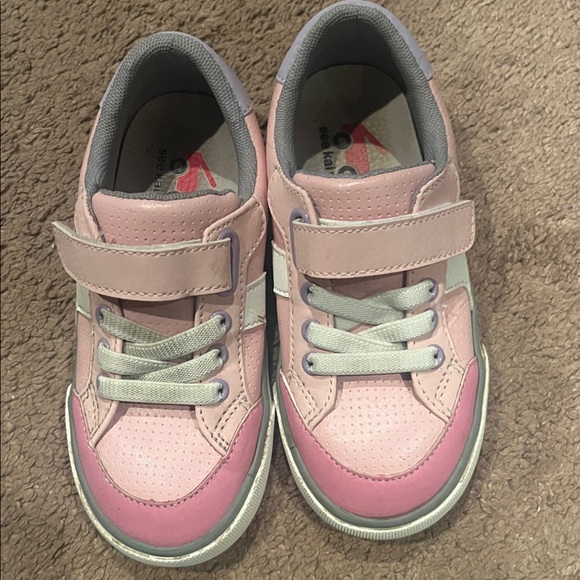 See Kai run Pink and Purple Velcro Sneakers - Picture 2 of 5